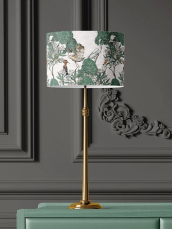 Oleander Natural Bird Print Lampshade by Boon & Blake