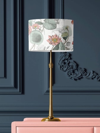 Sacred Lotus Natural Floral Lampshade by Boon & Blake