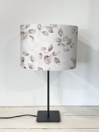 Ash Leaf Grey Lampshade