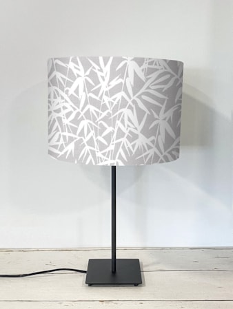 Bamboo Shadows Grey Lampshade