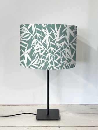 Bamboo Shadows Teal Lampshade