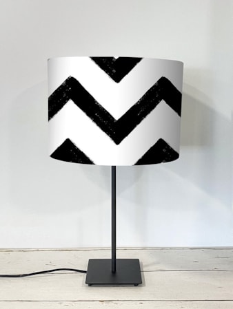 Chevron Black Lampshade