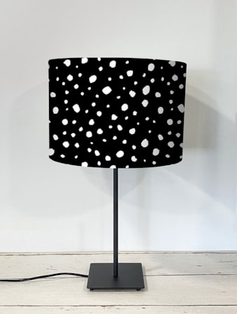 Dalmatian Night Black Lampshade