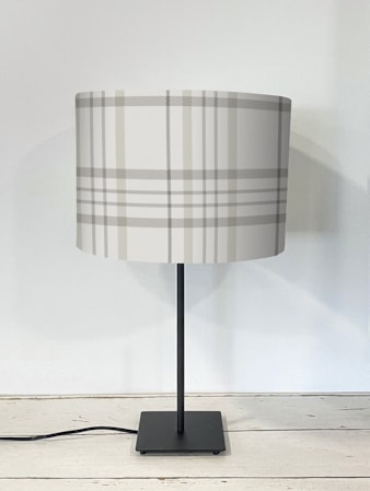 Devon Check Natural Lampshade