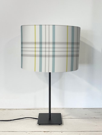 Devon Check Teal Lampshade