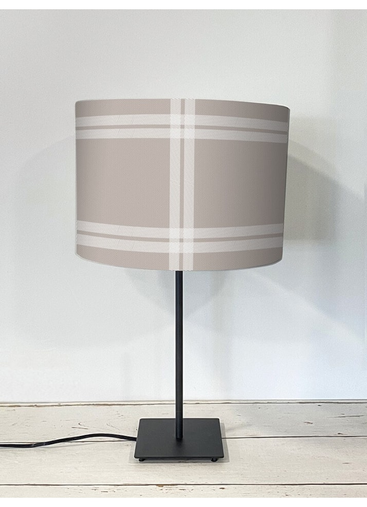 Herringbone Check Taupe Lampshade