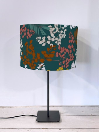 Maidenhair Teal Lampshade