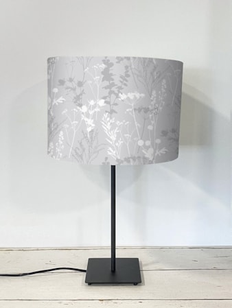 Meadow Leaf Grey Lampshade