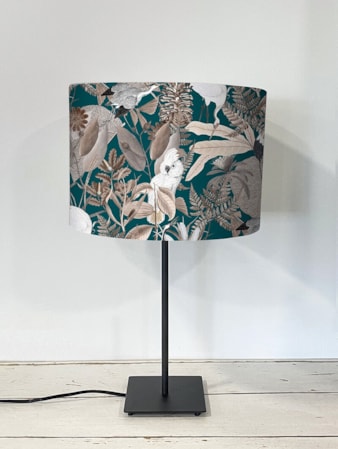 Oriental Aviary Teal Lampshade