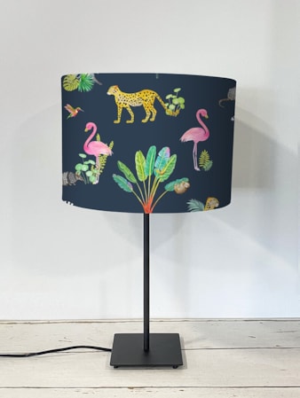 Safari Soiree Navy Lampshade