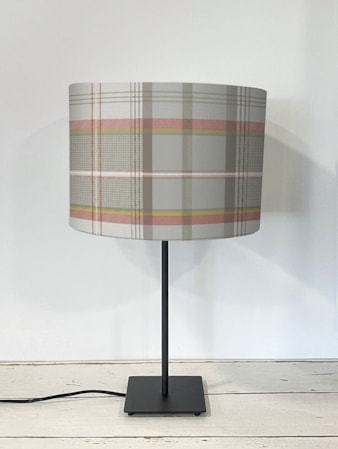 Tartan Rust Lampshade