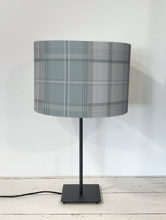 Tartan Soft Blue Lampshade