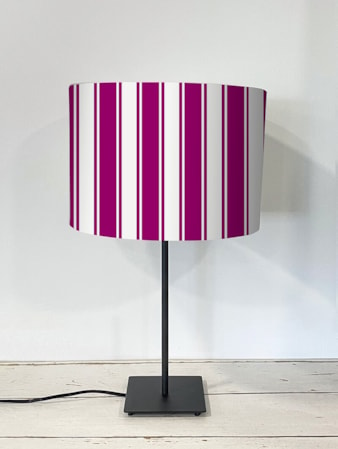 Ticking Stripe Pink Lampshade