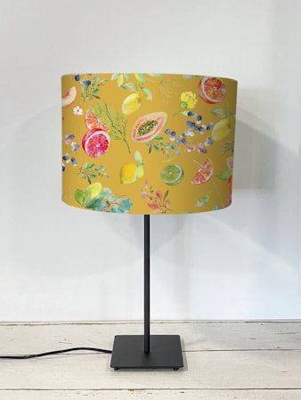 Tutti Frutti Mustard Lampshade