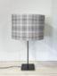 Wallace Check Stone Grey Lampshade