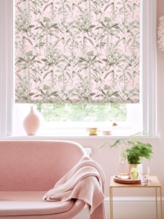 Ecuador Blush Tropical Roller Blind by Boon & Blake