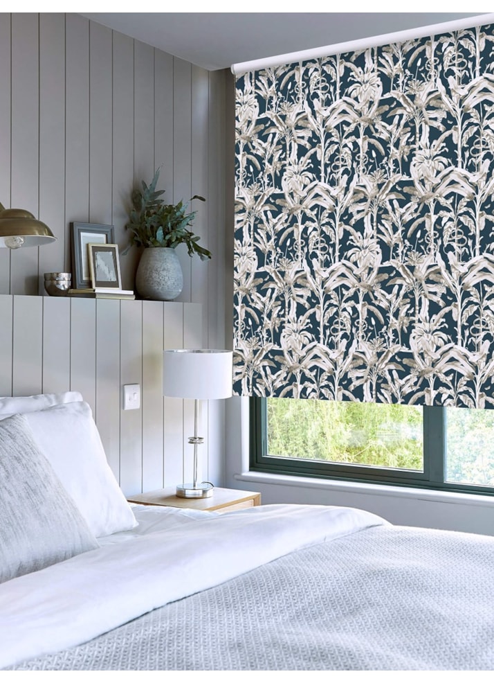 Ecuador Marine Tropical Roller Blind by Boon & Blake