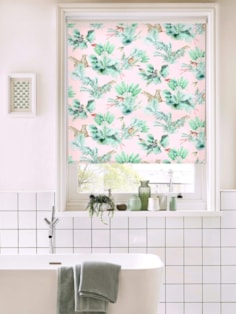 Honduras Blush Tropical Roller Blind by Boon & Blake