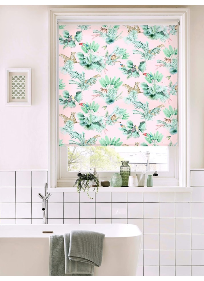 Honduras Blush Tropical Roller Blind by Boon & Blake