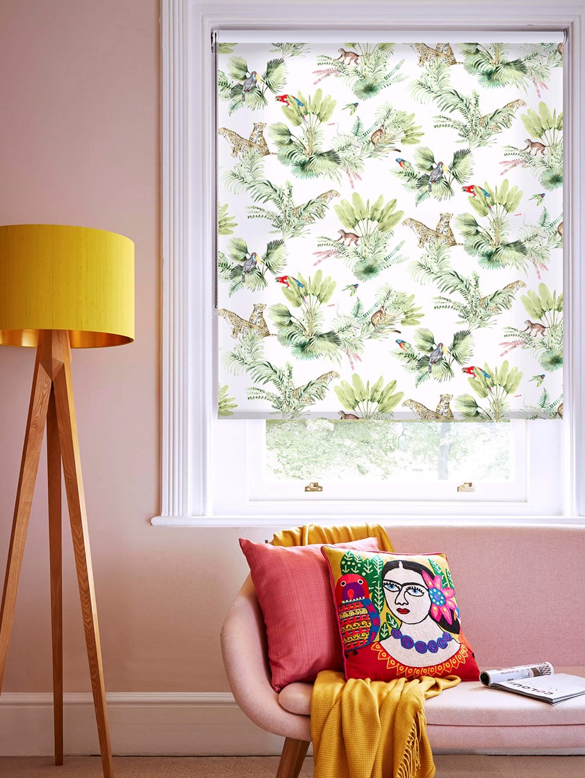 Honduras Natural Tropical Roller Blind by Boon & Blake