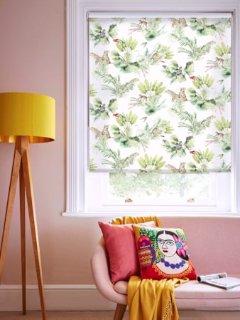 Honduras Natural Tropical Roller Blind by Boon & Blake