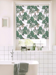 Oleander Natural Bird Print Roller Blind by Boon & Blake