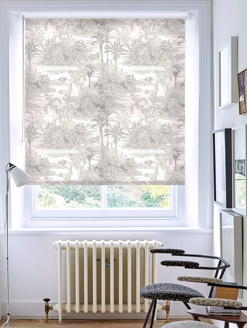 Tropical Toile Natural Roller Blind by Boon & Blake