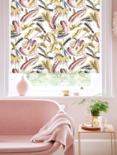 Venezuela Natural Tropical Leaf Roller Blind by Boon & Blake