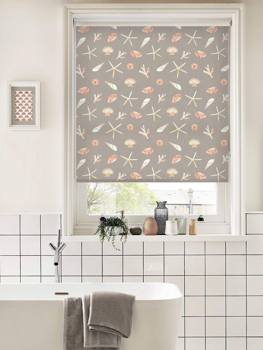 Beachcomber Warm Grey Seaside Roller Blind