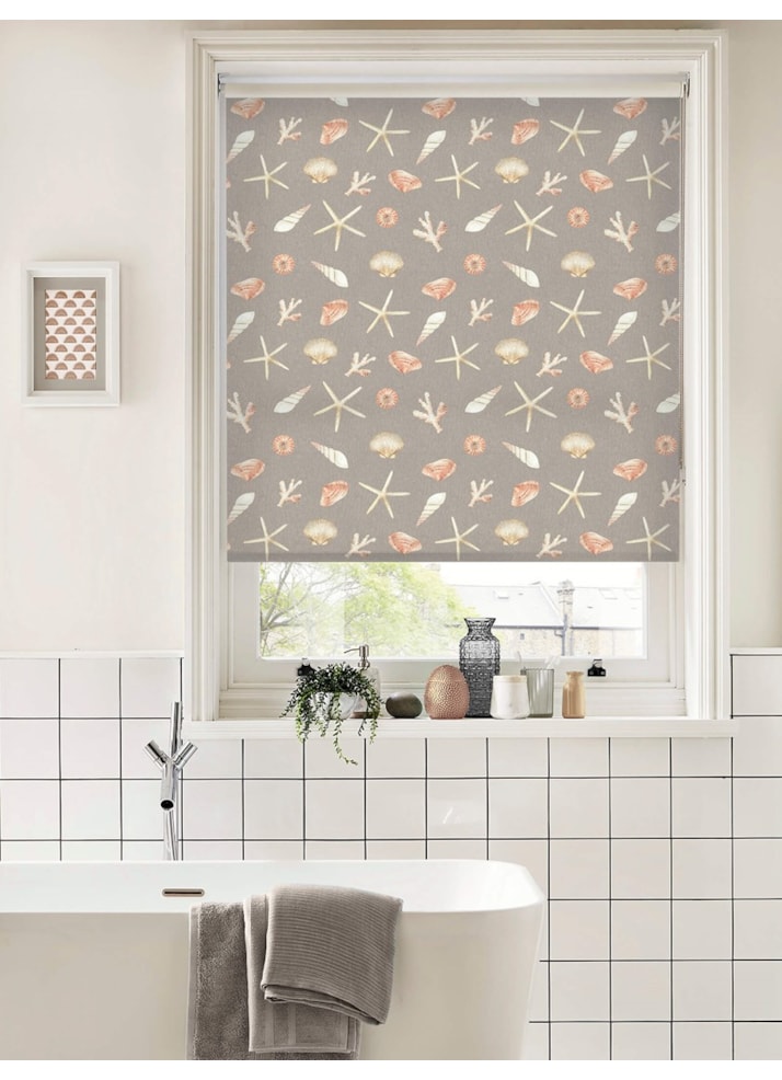 Beachcomber Warm Grey Seaside Roller Blind