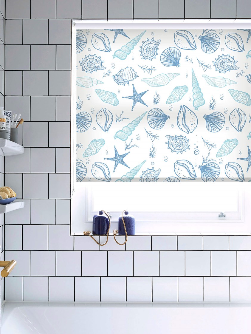 Shell Yeah Blue Roller Blind