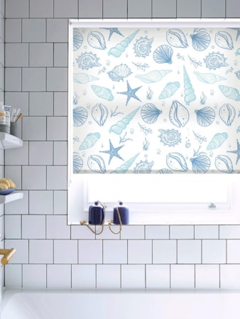 Shell Yeah Blue Roller Blind