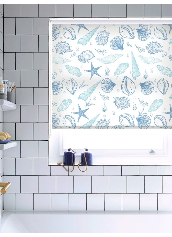 Shell Yeah Blue Roller Blind