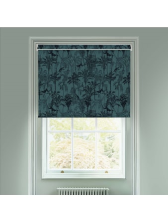 Amazon Teal Electric Roller Blind by Boon & Blake