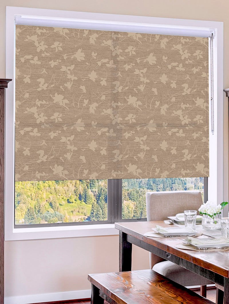 Arya Ash Floral Roller Blind