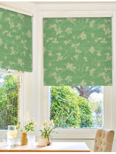 Arya Sage Floral Roller Blind