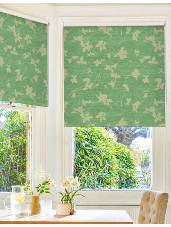 Arya Sage Floral Roller Blind