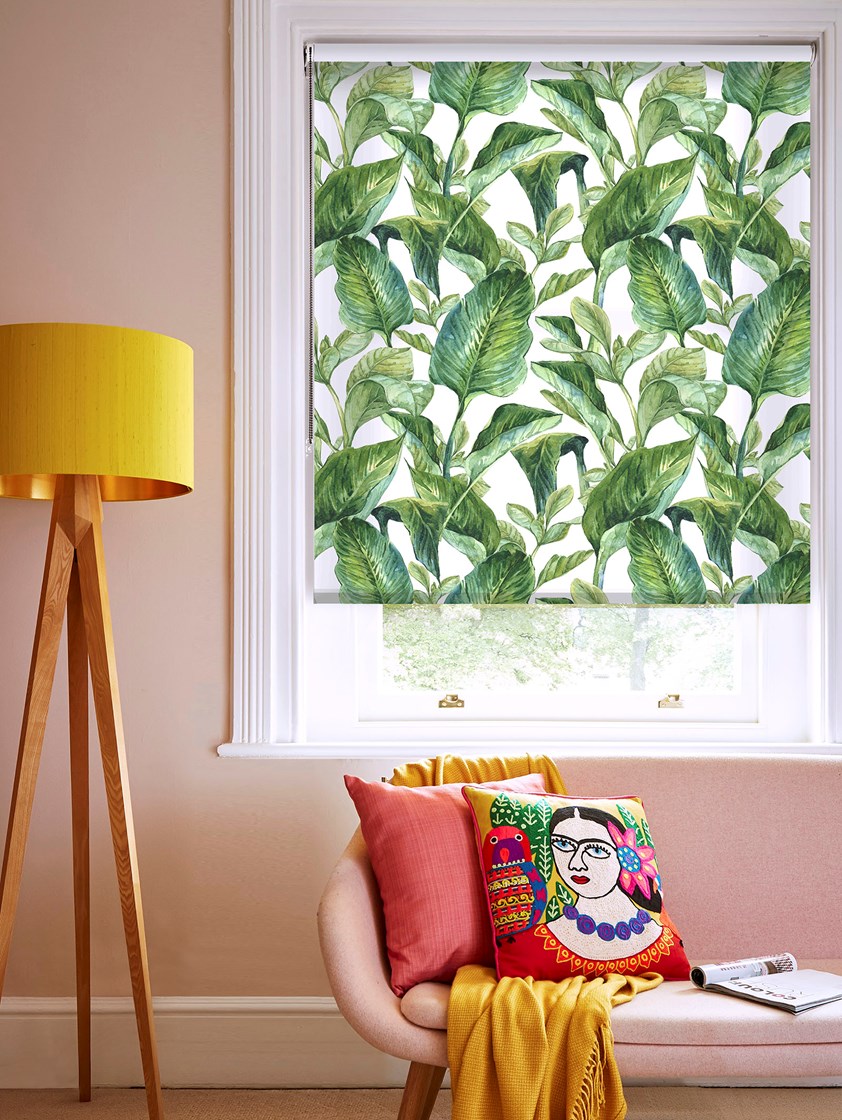 Jungle Leaves Day Floral Roller Blind