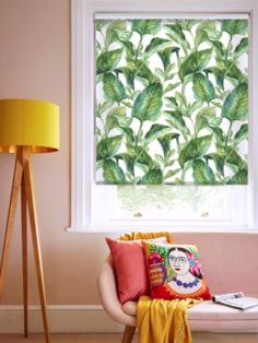 Jungle Leaves Day Floral Roller Blind