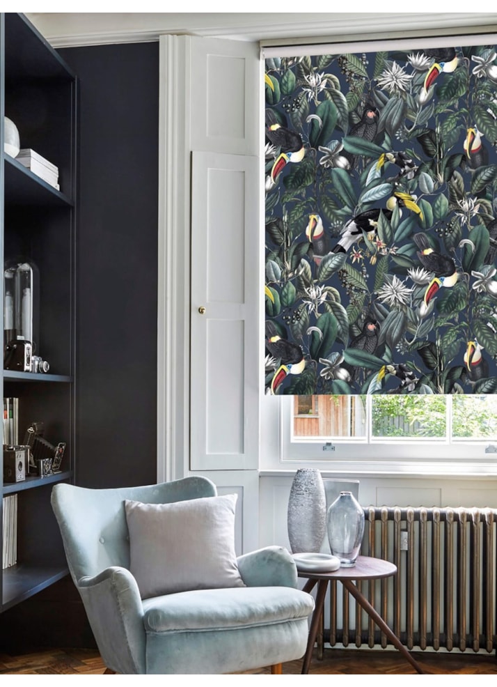 NeoTropical Marine Jungle Roller Blind