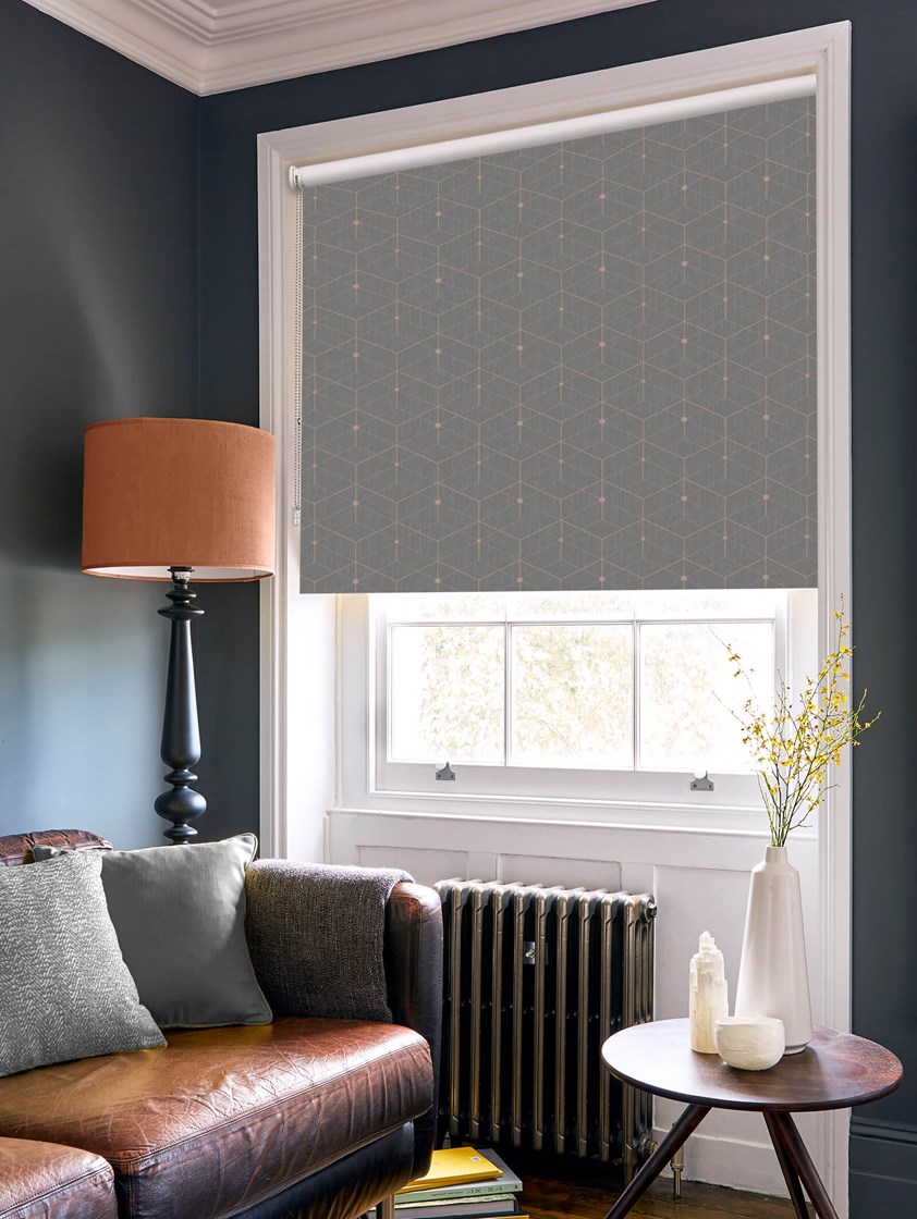 Illusion Stone Geometric Roller Blind