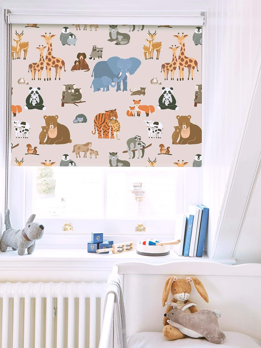 Animal Babies Childrens Roller Blind