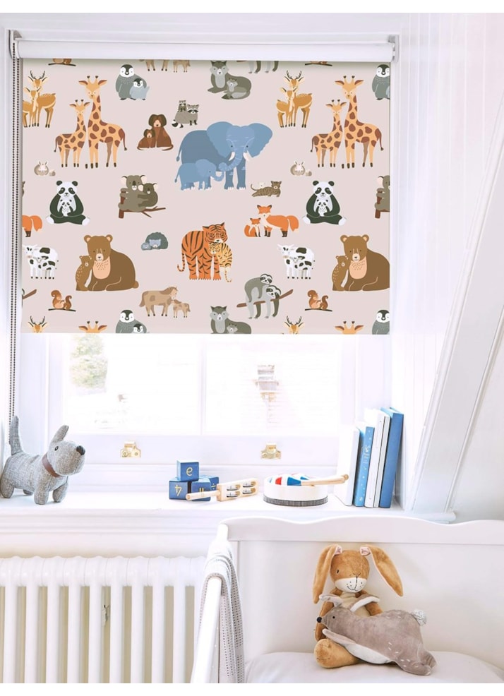 Animal Babies Blackout Roller Blind