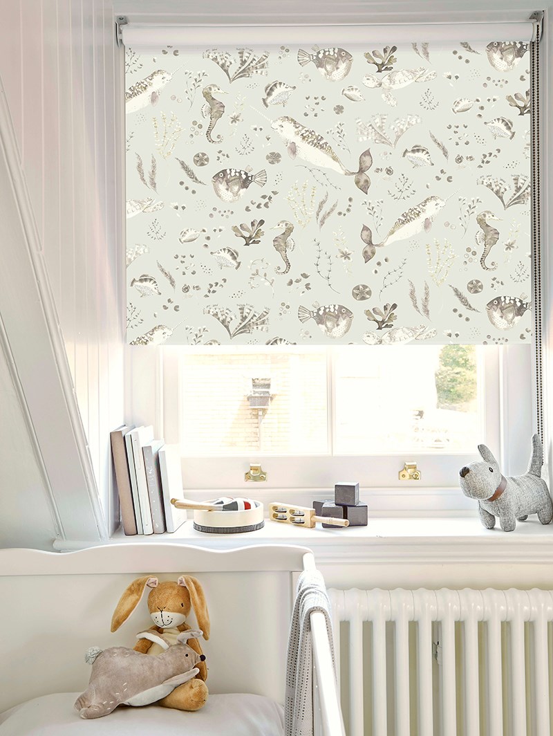 Enchanted Ocean Natural Childrens Roller Blind