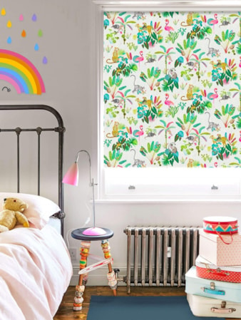 Jungle Jamboree Natural Childrens Roller Blind