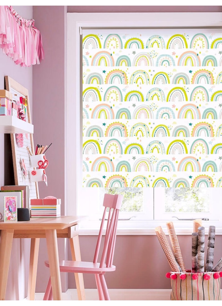 Over The Rainbow Pastel Childrens Roller Blind