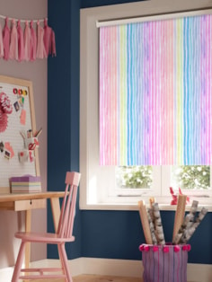 Rainbow Stripe Blackout Roller Blind