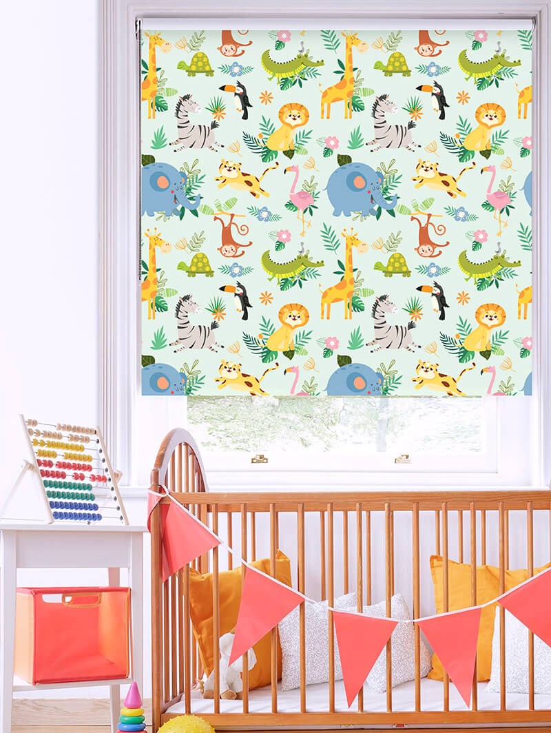 Safari Party Childrens Roller Blind