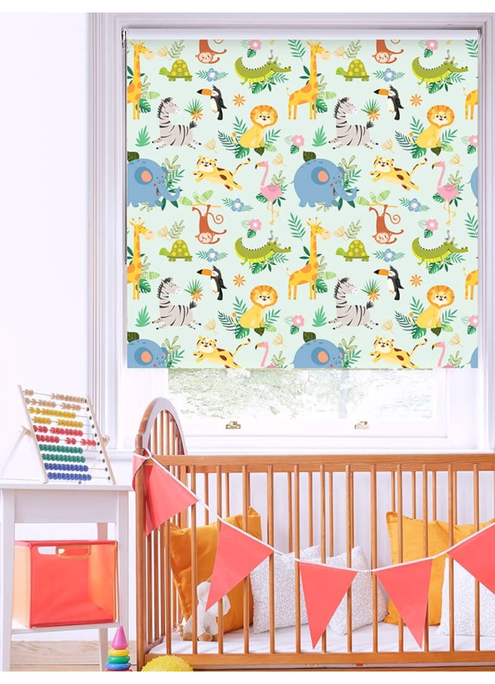 Safari Party Childrens Roller Blind