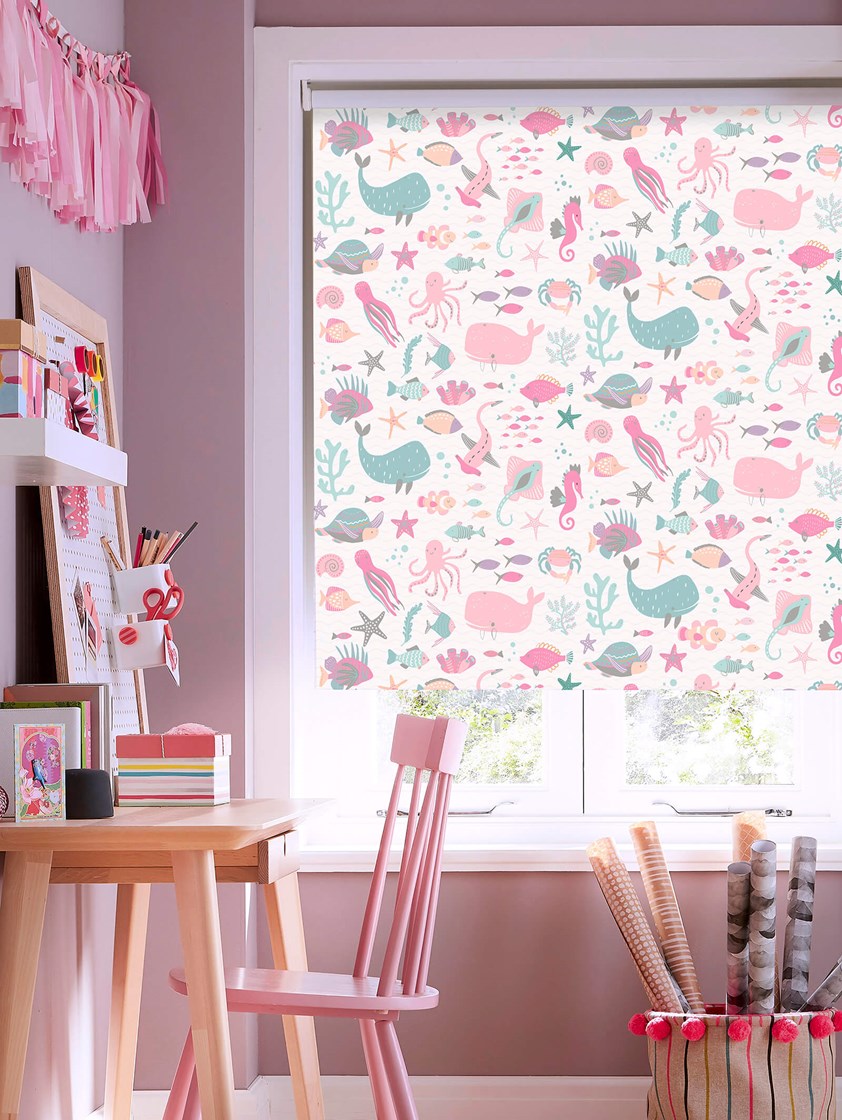 Under The Sea Candy Childrens Roller Blind